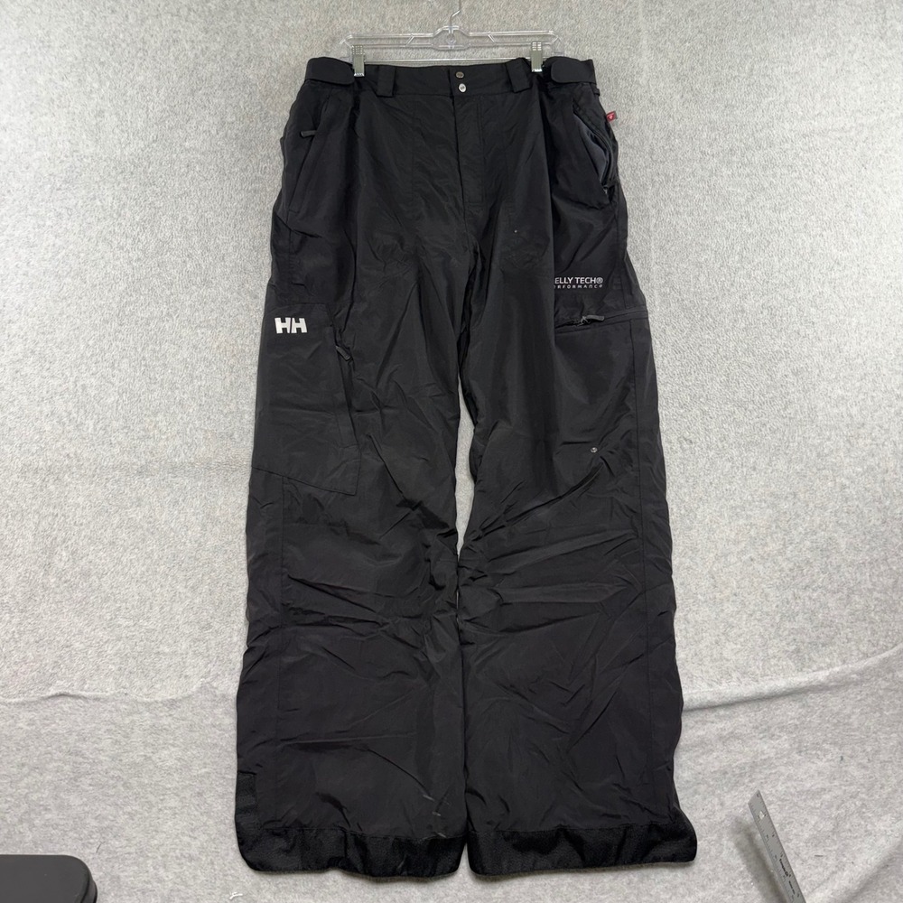 Helly Hansen Ski Pants Mens XL Black Helly Tech Performance Primaloft Snow